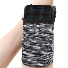 1 Stück leichtes Reißverschluss Lauf-Täschchen: Handgelenktasche für Handy, Schlüssel und Karten - perfekt für Gym, Fitnessaktivitäten, Sport und Radfahren!