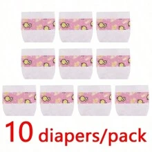 3/5/10/15pcs Baby Doll Diapers Reborn Doll Diaper Refill Pack For 18-24 Inch Newborn Doll Accessories Underwear, Suitable For 6 Years Old And Above, Doll Not Included