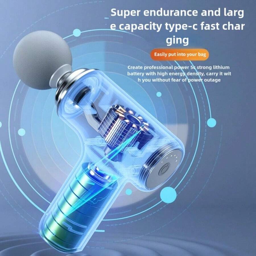 Compact And Lightweight Massage Gun, Handheld Electric Muscle Massager