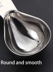 1pc Stainless Steel Coffee Scoop With Scale, 30ml Coffee/Powder Measure Spoon, 15ml Baking Spoon Back To School