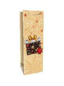 12*35*9 cm 12 unidades por pacote 3 unidades de cada saco de presente de papel kraft de Natal, adequado para sacos de presente de papel de feriado, sacos de presente de Natal, sacos de presente de Natal, presentes de sala de aula e festa