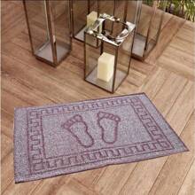 Kit 2 Bathroom Floor Mat Large Floor Towel 100% Cotton Great Absorption Orchid - Màu sắc đa dạng - Xem 2