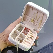 1/4 pezzi Scatola per gioielli, Scatola porta-orologi, Scatola porta-rossetti/cosmetici, Espositore per anelli/orecchini/collane, Armadietto porta-gioielli, Scatola porta-gioielli da viaggio, Scatola porta-gioielli a prova di polvere e anti-ossidazione, Regalo per lei