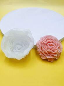 1 件轻质硅胶牡丹花模具，适合 DIY 工艺挂饰 - 白色 - 查看 7
