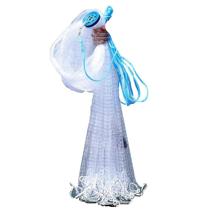 Atarrayas Pescar Red De Pesca Para Arrojar Manualmente 3m - Blanco - Ver 1