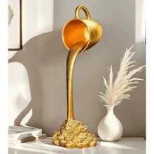 1件树脂装饰工艺品，现代杯子设计家居装饰品 - 多色 - 查看 5