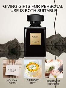 LASTAR Tonight Perfume Men's Cologne, Neutral Style, Advanced Eau De Toilette Lasting Fragrance, Any Place Exudes Dream Charm, Show Confidence Charm, Beautifully Designed Generous Show Unique Charm, Perfect For Birthdays And Holiday Gifts - màu đen - Xem 2