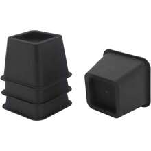 4 Pcs Bed Riser Premium Chair Risers, 3 Inch Heavy Duty Furniture Raisers Stand, Elephant Feet Aid Raising Lifting For Couch Feet Desk Leg Block Plastic Square For Sofa Bedpost - Variant1 - View 1