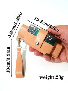 1 件女士高端挂绳纯色皮革保护套，便携式储物袋适用于 IQOS ILUMA I ONE 和香烟盒，时尚、优雅且节省空间