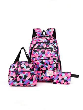 Multifunctional Comfortable & Lightweight Bag Set, Suitable For Back To School, Graduation Season, Travel, Commute, All Occasions