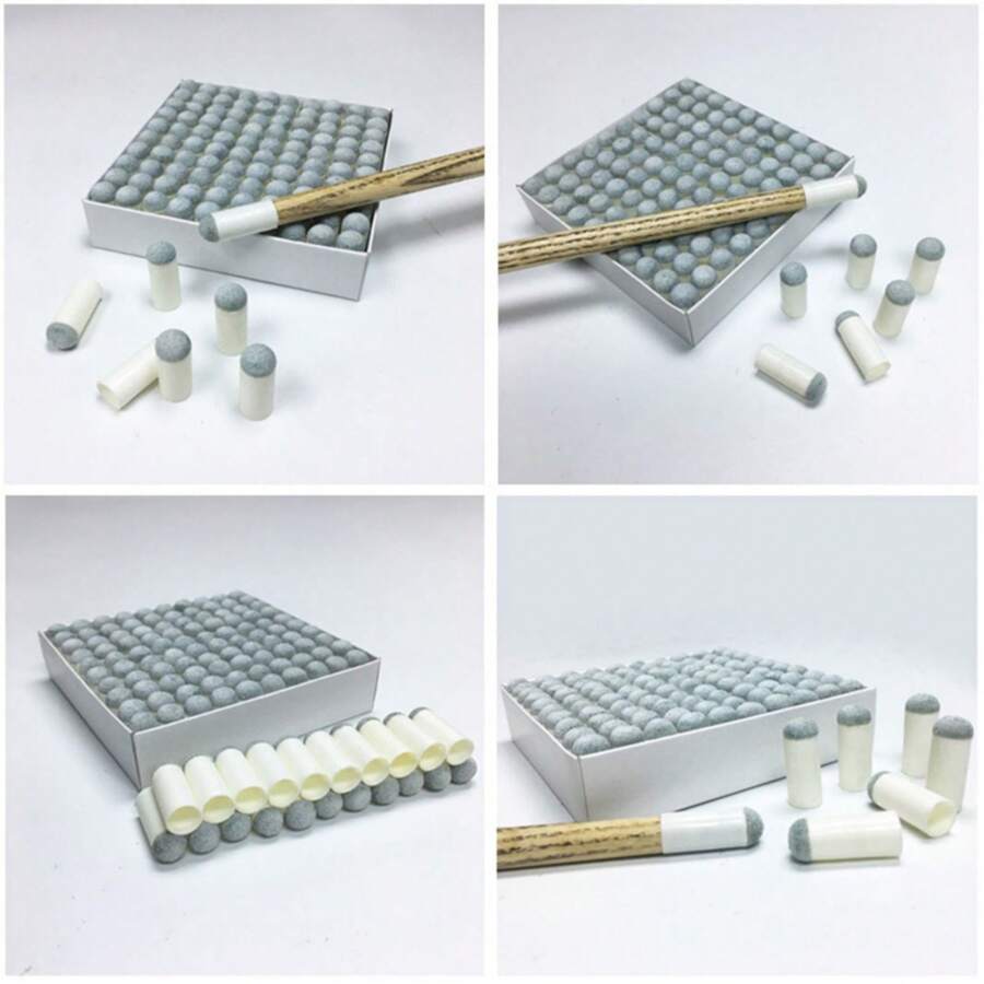 20 Pcs Billiard Pool Cues Cover Improve Strike Effect Pool Cue Tips For