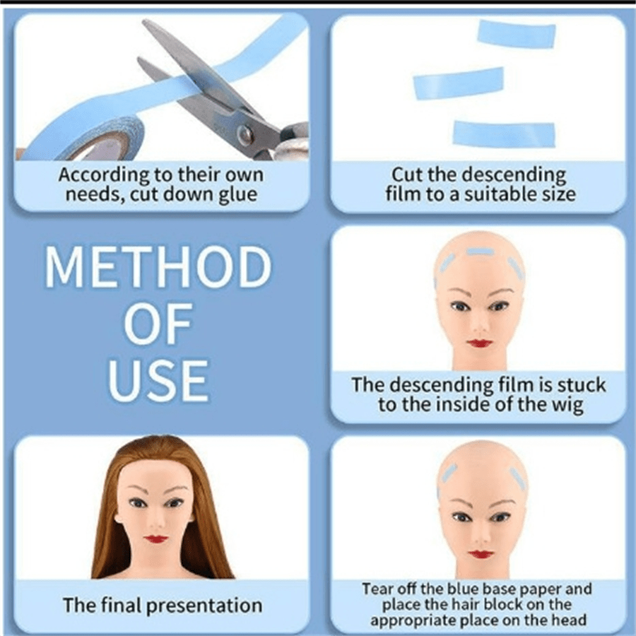 Hair System Tape For Hair Extensions No Shine Bonding DoubleSided Lace