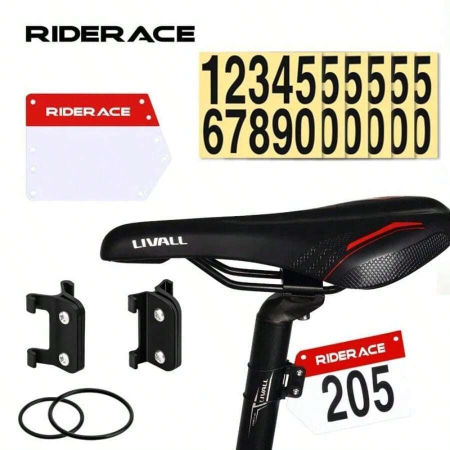 RIDERACE Bike Triathlon Racing Number Plate Mount Holder For Bicycle