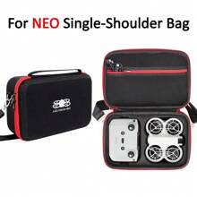 porseejie DJI Neo Portable Hard Shell Case Waterproof Storage Bag For DJI Neo Drone Accessories Travel School College Electronic Bagcharger Carry Case Cable Tidy Box Duffel Travelling Bag Cable Bag Electronic Data Cable Bedside Storage For Travel Airpods Camera Collect Women Man Child's Christmas Gifts Essential Teacher Supplies Waterproof Lightweight Large Capacity Portable Accessories - Black - View 4