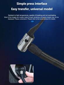 1 件便携式电动汽车气泵，汽车用大功率轮胎充气机压缩机，多功能气泵