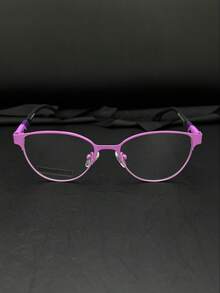 Children's Glasses For Girls, Cat Eye, Metal, Rubberized TR Temples, Resistant, 6-12 Years Old, 43005 - 粉色 - 查看 3