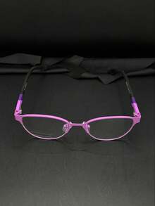 Children's Glasses For Girls, Cat Eye, Metal, Rubberized TR Temples, Resistant, 6-12 Years Old, 43005 - 粉色 - 查看 4