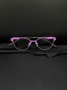 Children's Glasses For Girls, Cat Eye, Metal, Rubberized TR Temples, Resistant, 6-12 Years Old, 43005 - 粉色 - 查看 1