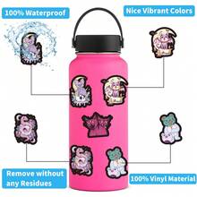 60 件深色哥特式贴纸美学乙烯基贴纸高品质贴纸贴花剪贴簿、日记、笔记本电脑、保险杠、滑板、水瓶、电脑、手机贴纸可以为您的生活带来很多乐趣，是送给成人的完美礼物 - 彩色 - 查看 7