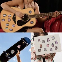 60 件深色哥特式贴纸美学乙烯基贴纸高品质贴纸贴花剪贴簿、日记、笔记本电脑、保险杠、滑板、水瓶、电脑、手机贴纸可以为您的生活带来很多乐趣，是送给成人的完美礼物 - 彩色 - 查看 8