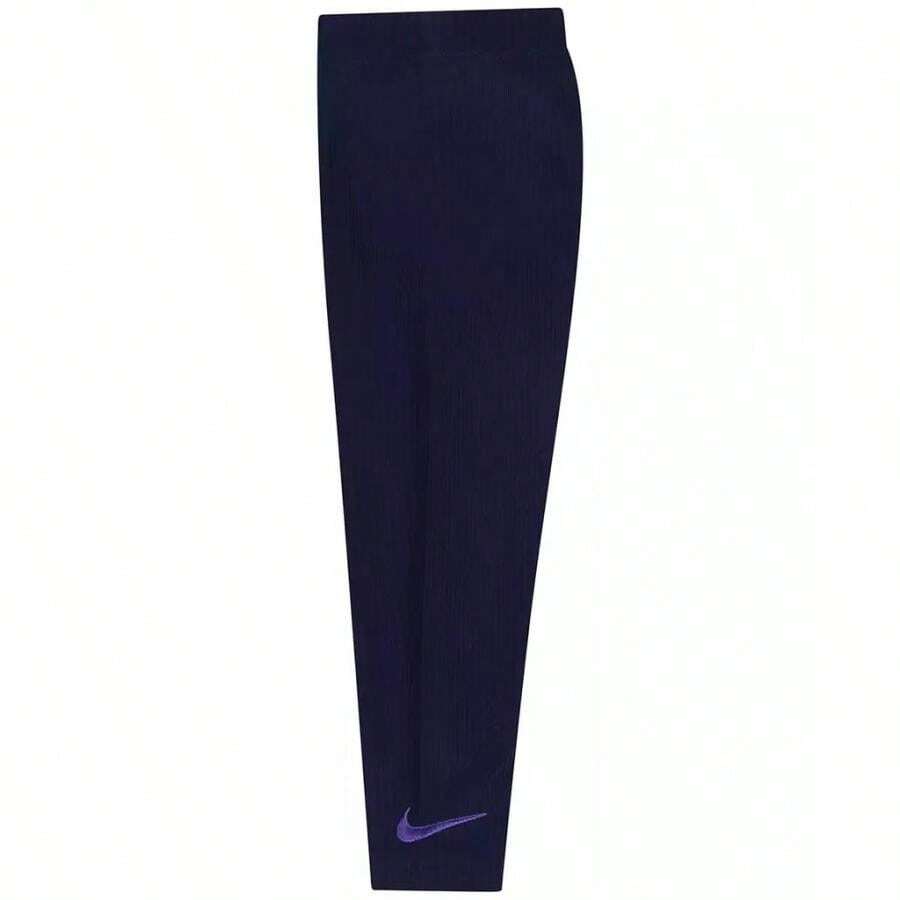Nike Toddler Girls New Impresns Vest, Logo T-Shirt & Ribbed Leggings, 3 Piece Set - U90午夜 - 查看 1