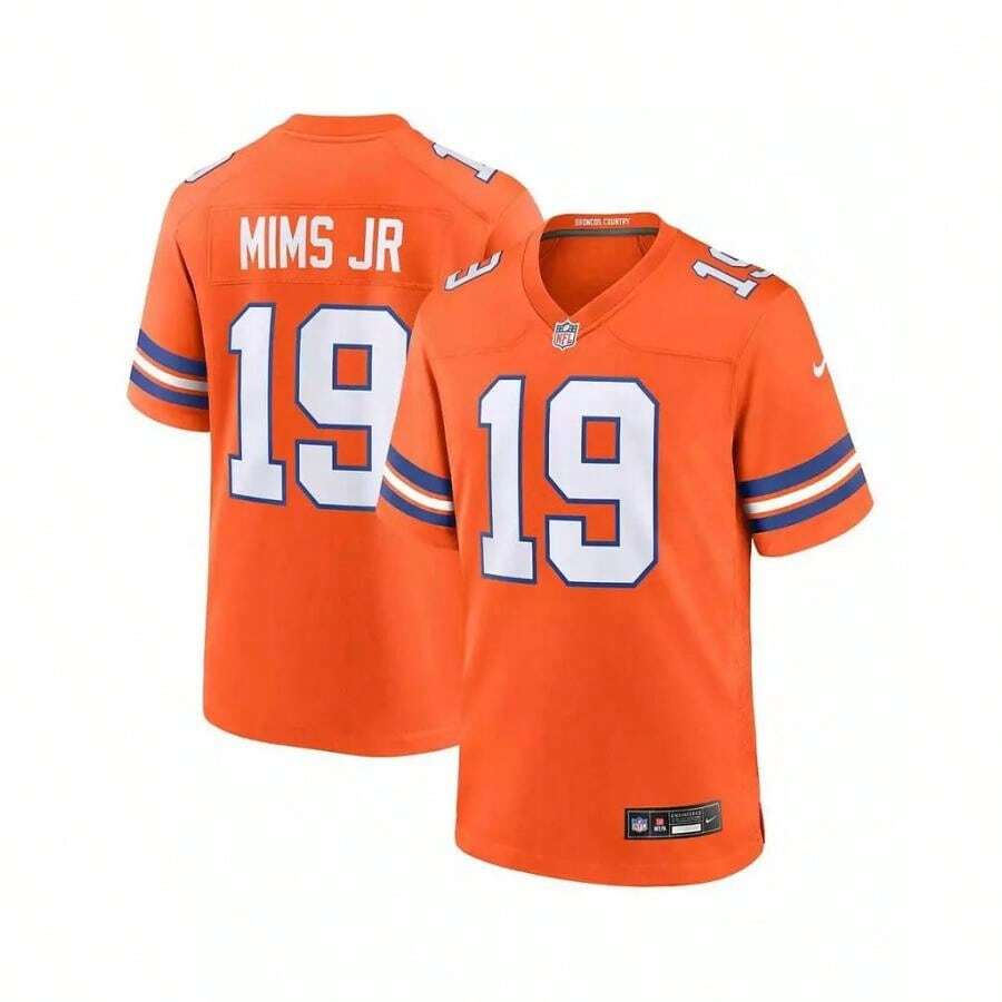 Nike Men's Marvin Mims Jr Orange Denver Bros Mile High Collecn 1977