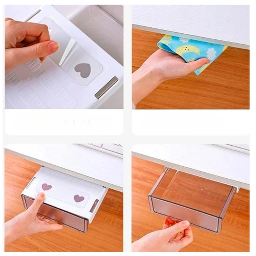 Miscellaneous Storage Box Without Hole Desk Drawer With Replaceable Folder Bedroom Organizer - 2 ĐƠN VỊ - Xem 1
