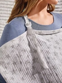 1pc [Oeko-Tex] Star Print Gauze Breathable Soft Skin-Friendly Nursing Top - Multicolor - View 5