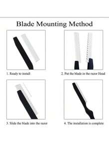 10片/盒不锈钢理发刀片，多款式美容美发沙龙剃须刀片，返校季，旅行度假必备，女士美发配件，后梳，吹风机，头发，理发师，边缘梳，造型梳，吹风机，美发用品，发胶，卷发产品，美发设备，剪发剪刀，圣诞节，理发店，美发，吹风机，发刷，理发师，美发设备，发型，美发，理发师，理发师配件，理发店，美发设备