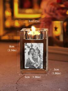 Crystal Candlestick Photo Customization,Personalized Custom Photo Laser EngravingInside The Crystal Candle Holder With Your Own Picture (Birthday, Wedding Gift, Memorial, Mother's Day, Valentine's, Personalized) Gifts Graduation - Multicolor - View 9