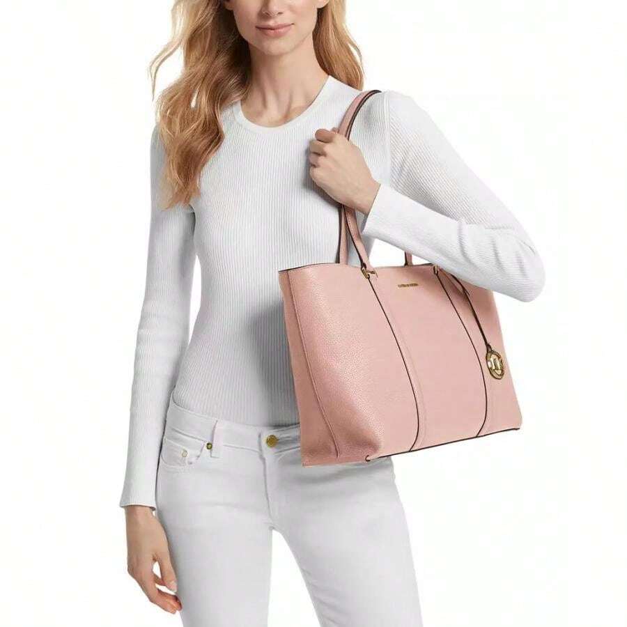 Michael Kors | Bolso grande tipo tote con detalle en las asas - rosa suave - Ver 1