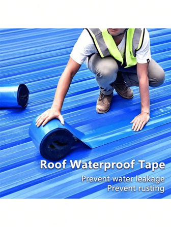Roof Industrial Waterproof Tape, Metal Roof Waterproof Material, Thermal Insulation, Suitable For Metal Surfaces, Roofs, Iron Sheets, Roof To Prevent Water Leakage