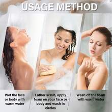 LANEMAY Kojic Acid &Turmeric Face And Body Scrub - Ức chế, Giảm và Cải thiện tình trạng Xỉn màu da, Dưỡng ẩm và Làm sáng da - Chăm sóc da cho mọi loại da - Màu vàng - Xem 8