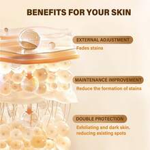 LANEMAY Kojic Acid &Turmeric Face And Body Scrub - Ức chế, Giảm và Cải thiện tình trạng Xỉn màu da, Dưỡng ẩm và Làm sáng da - Chăm sóc da cho mọi loại da - Màu vàng - Xem 6