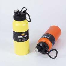 Ấm đun nước giữ nhiệt 1000ML có tay cầm, Ấm đun nước di động ngoài trời, Bình đựng nước thể thao bằng thép không gỉ 304 thích hợp sử dụng ngoài trời, tại nhà và văn phòng - nhiều màu - Xem 4