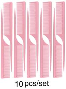 20/10/5 件鼠尾梳挑梳塑料美发梳防静电发型梳适用于理发店家庭使用（尾梳 20 件套、发刷、梳子、美发工具、美发产品和配件适用于理发店美容旅行必需品、返校、旅行度假必需品、女士发饰、刷子、发刷、边缘刷、刷头发、发梳、梳头发、顺发刷、球刷、迷你发刷、发刷套装、木梳、发刷、刷子、梳子、光滑后刷、发刷、边缘刷、刷头发、发梳、发刷套装、梳头发、迷你发刷、顺发刷、发刷、美发产品、美发工具、美发用品、护发、卷发刷、理发师、理发配件、美发设备、旅行必需品、发型、美发 - 粉色 - 查看 10