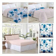6-Piece Set Kit, 1 Duvet And 1 Queen-Size Sheet, 2 Pillowcases And 2 Pillowcases SKU 10385 - 綠松石和珍珠 - 查看 2