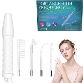 أداة المغناطيس اليدوية المحمولة لعناية البشرة لعام 2024، جهاز معالجة الوجه بتردد عالي، أداة تجميل الوجه