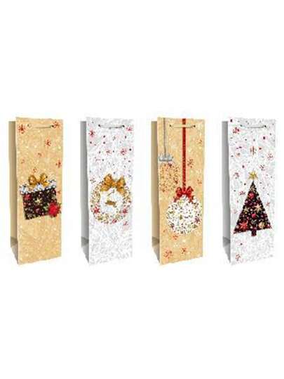12*35*9 cm 12 unidades por pacote 3 unidades de cada saco de presente de papel kraft de Natal, adequado para sacos de presente de papel de feriado, sacos de presente de Natal, sacos de presente de Natal, presentes de sala de aula e festa
