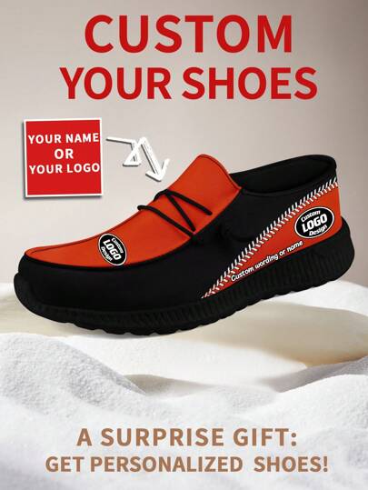 1 Pair Cincinnati Baseball Custom Loafers, Personalized Name Loafers, Custom Chunky Sole Loafers Of E-TPU, Personalized Fabric Shoes, Name Loafers, Tailored Loafers For Women And Men, Unique Sports And Casual Footwear, Gifts For Groomsmen, Anniversaries, Valentine's Day, Birthdays, Weddings, Best Friend Gifts, Ideal For Mom/Dad/Her/Him/Girlfriend/Boyfriend/Wife/Husband/Friend.