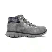 Skechers | Women's Synergy - Plaid Mood Hiking Sneakerboots  |  | Women Sports Bras - Charcoal - View 6