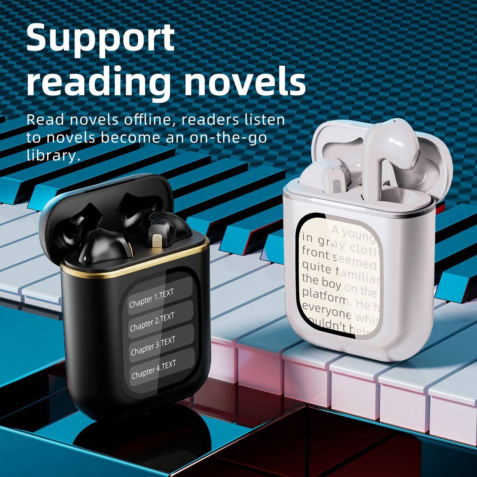 Wireless Earbuds, Bluetooth 5.3 Ear Buds LED Power Display Headphones