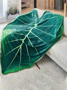 1 件舒适叶形绿叶毯 - 柔软、温暖、鲜艳的高清数码印花毯，适用于沙发、床和沙发，带有叶子图案设计 - 非常适合室内和室外使用，柔软舒适的毯子午睡毯，适用于旅行沙发床办公室家居装饰，圣诞礼物 - 多色 - 查看 17