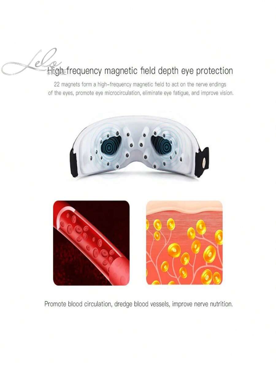 Electric Massage Glasses Muscle Relaxer Vibration Eye Therapy Eye