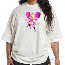 Oversized Streetwear Printed T-Shirt The Right Choice For Exercise And Leisure - trắng - Xem 3