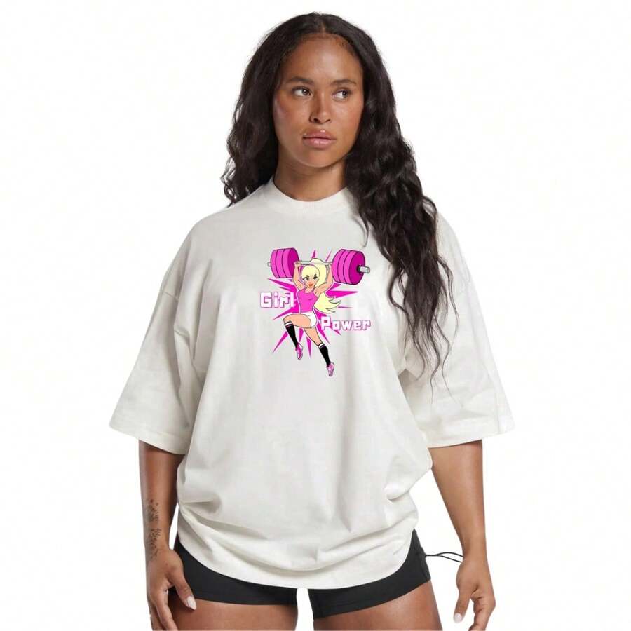 Oversized Streetwear Printed T-Shirt The Right Choice For Exercise And Leisure - trắng - Xem 1