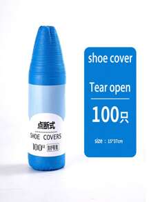 100片/40片/20片装一次性雨鞋套，防尘鞋套，防水鞋套，撕拉式鞋套，透明鞋套，蓝色鞋套 - 免洗鞋套 - 查看 10
