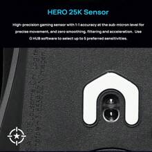 Logitech 无线鼠标 G502 X LIGHTSPEED 无线游戏鼠标，G502 升级无线版，全新光机混合微动开关，HERO 传感器引擎，电竞鼠标（白色） - 白色 - 查看 6