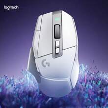 Logitech 无线鼠标 G502 X LIGHTSPEED 无线游戏鼠标，G502 升级无线版，全新光机混合微动开关，HERO 传感器引擎，电竞鼠标（白色） - 白色 - 查看 1
