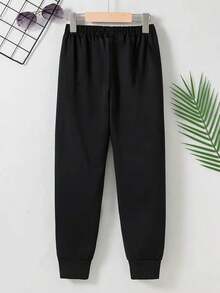 Bộ đồ áo nỉ cổ tròn + quần nỉ dài cho bé gái, mùa thu đông - Nhiều màu - Xem 6